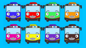 Tayo The Little Bus Characters Wallpaper