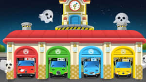 Tayo The Little Bus Halloween Wallpaper