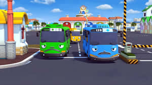 Tayo The Little Bus Sad Friends Wallpaper