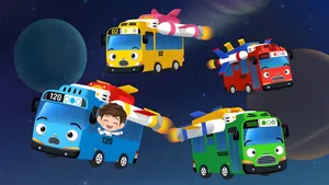 Tayo The Little Bus Space Adventure Wallpaper