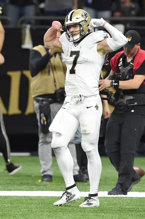 Taysom Hill Celebration New Orleans Saints Wallpaper