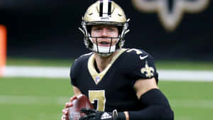 Taysom Hill New Orleans Saints Quarterback Wallpaper