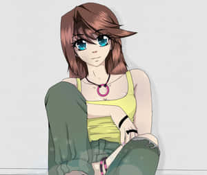 Tea Gardner Striking A Confident Pose Wallpaper