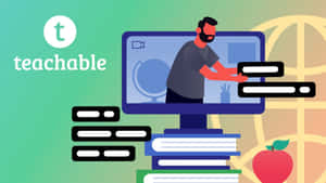 Teachable Online Education Platform Illustration Wallpaper