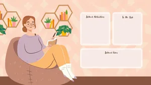 Teacher Planning Session Illustration Wallpaper