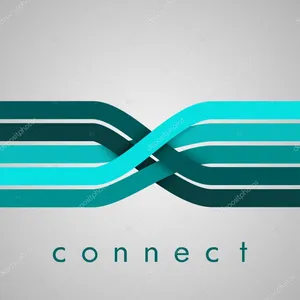 Teal Gray Connect Wallpaper
