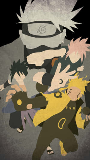 Team 7 Vector Art Naruto Aesthetic Phone Wallpaper