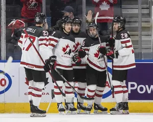 Team Canada Hockey Celebration Wallpaper
