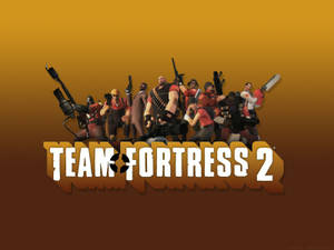 Team Fortress 2 Dark Gold Background Wallpaper