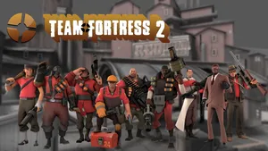 Team Fortress 2 Mercenaries Poster Wallpaper