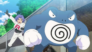 Team Rocket Poliwrath Pokemon Wallpaper