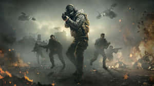 Team Up With Friends And Take On Thrilling Missions In Call Of Duty 2020 Wallpaper