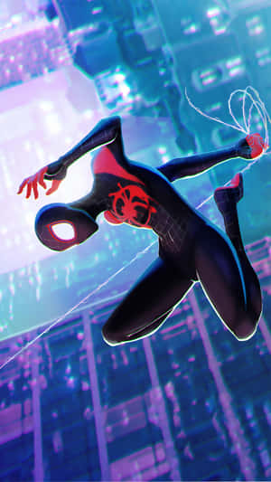 Team Up With Miles Morales And Hit Your Superhero Goals. Wallpaper