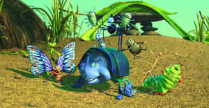 Teamwork Scene A Bugs Life Wallpaper