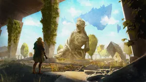 Tears Of The Kingdom Ancient Statue Wallpaper