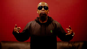 Tech N9ne Red Backdrop Wallpaper