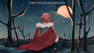 Technoblade In Field Of Swords Wallpaper