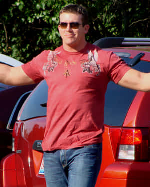 Ted Dibiase Jr. Red Shirt Wallpaper