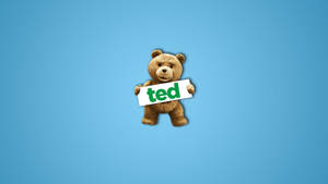 Ted In Blue Background Wallpaper