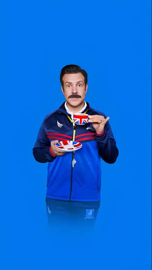 Ted Lasso Blue Background Wallpaper