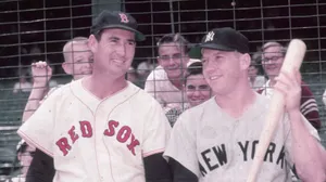 Ted Williams And Mickey Mantle Wallpaper