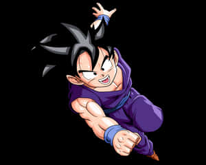 Teen Gohan Confidently Strides Into Battle. Wallpaper