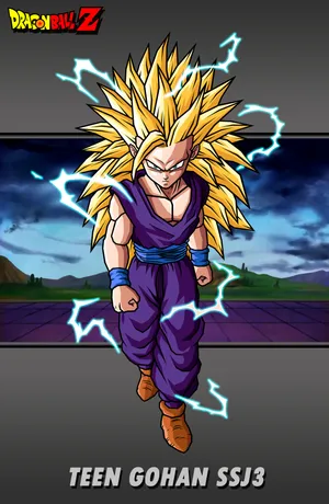 Teen Gohan Is Prepared To Take On The Evil Cell Wallpaper