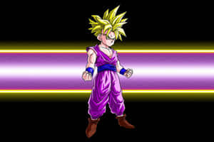 Teen Gohan Standing In The Light Wallpaper