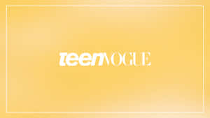 Teen Vogue Logoon Yellow Background Wallpaper