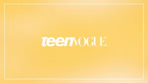 Teen Vogue Logoon Yellow Background Wallpaper