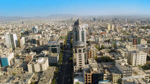 Tehran Bird's Eye View Wallpaper