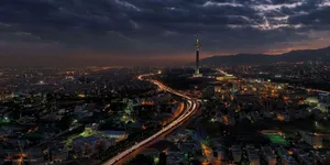 Tehran Night Cityscape Wallpaper