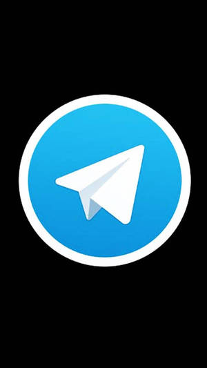 Telegram Circle Black Background Wallpaper