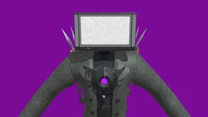 Television Headed Titan Artwork Wallpaper