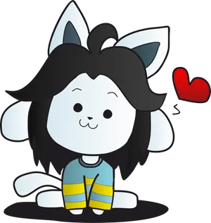 Temmie, The Iconic Character From The Videogame Undertale Wallpaper
