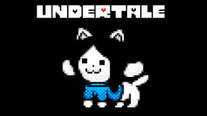 Temmie Undertale Black Background Wallpaper