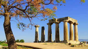 Temple Of Apollo In Corinth Wallpaper