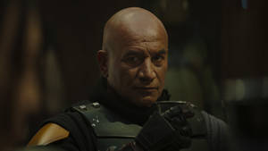 Temuera Morrison Drinking Boba Fett 4k Wallpaper