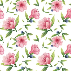 Tender Pink Floral Design Wallpaper