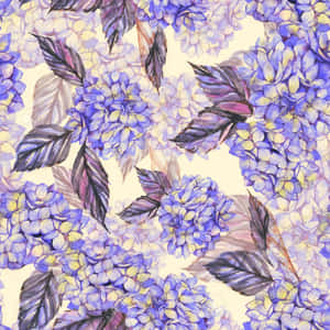 Tender Violet Hydrangea Wallpaper