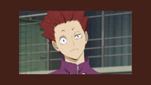 Tendo Satori In Action During A Volleyball Match Wallpaper