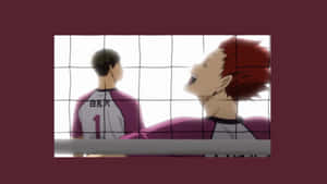 Tendo Satori In Action During A Volleyball Match Wallpaper