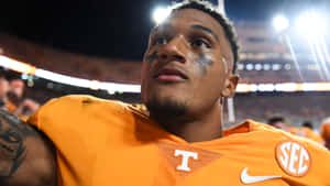 Tennessee Football Player Gazing Wallpaper