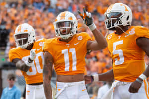 Tennessee Football Players Celebrating Wallpaper