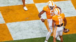 Tennessee Football Players Celebrating Wallpaper