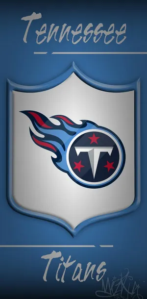 Tennessee Titans Logo On A Blue Background Wallpaper