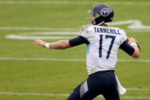 Tennessee Titans Ryan Tannehill Consistent Quarterback Footballer Wallpaper