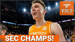 Tennessee Vols Basketball S E C Champions Celebration Wallpaper