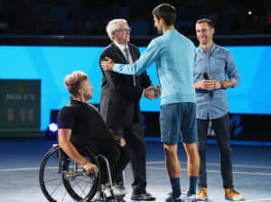 Tennis Ceremony Handshake Wallpaper