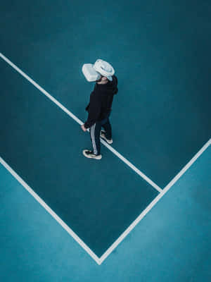 Tennis Court Solitude Aesthetic Wallpaper